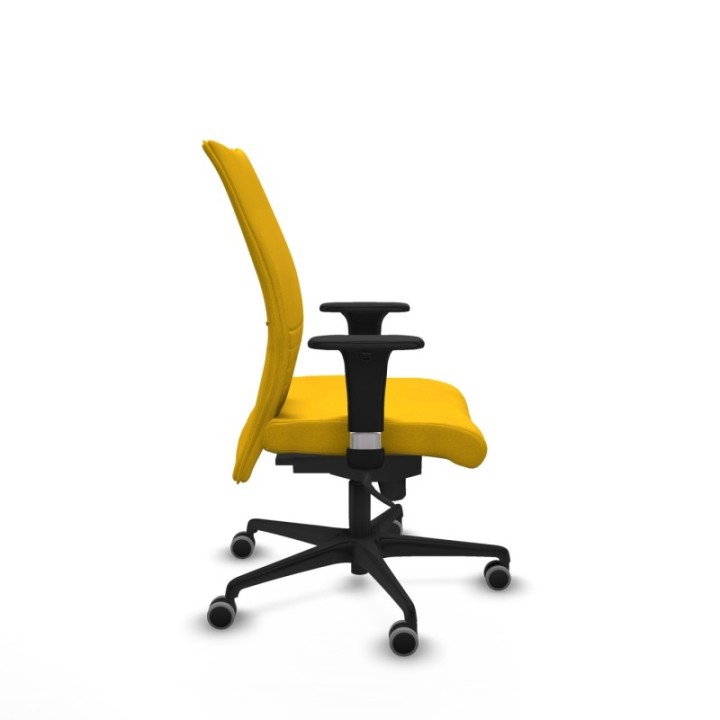 Albacete confidente sincro bali amarillo brazos 1D base nailon ruedas 65mm engomadas