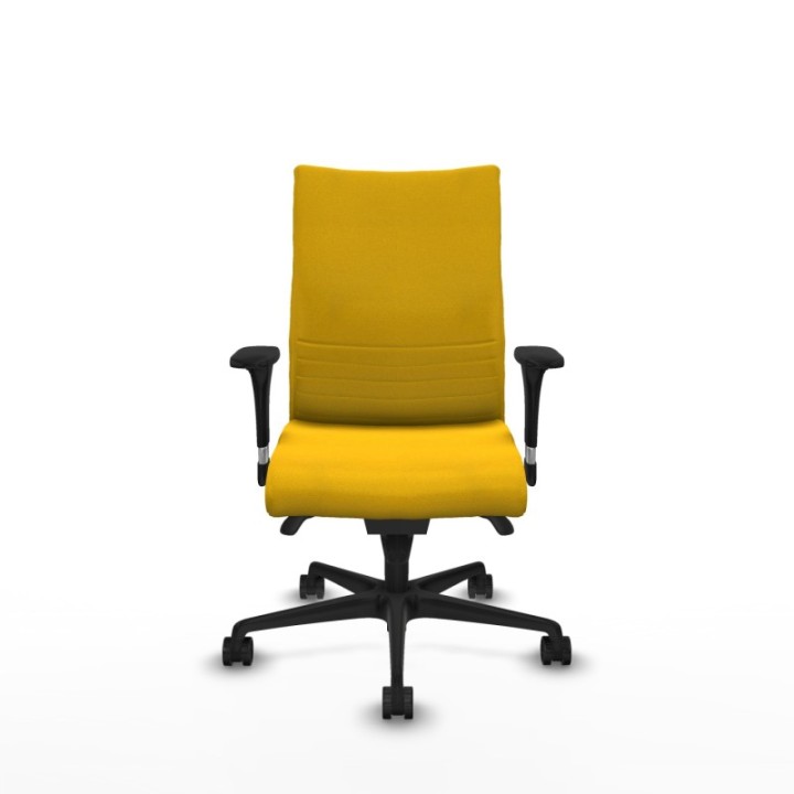 Albacete confidente sincro bali amarillo brazos 1D base nailon ruedas 65 mm nailon