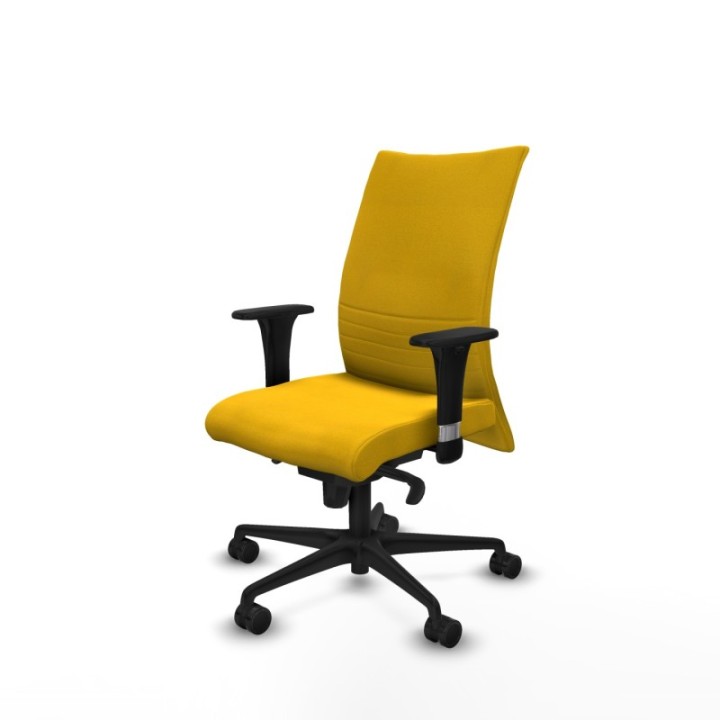 Albacete confidente sincro bali amarillo brazos 1D base nailon ruedas 65 mm nailon