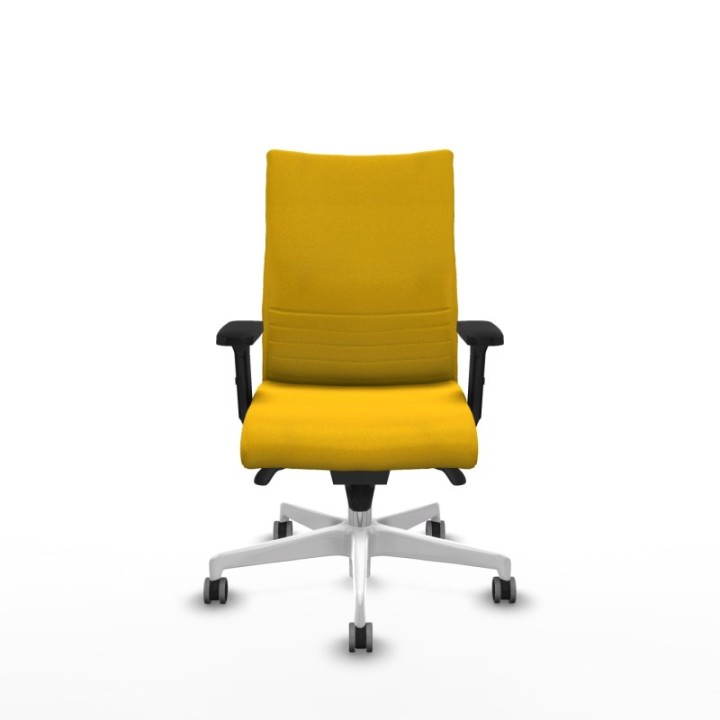 Albacete confidente sincro bali amarillo brazos 2D base blanca ruedas 65mm engomadas