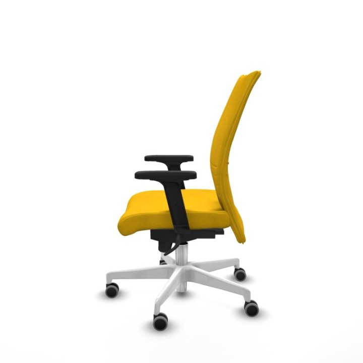 Albacete confidente sincro bali amarillo brazos 2D base blanca ruedas 65mm engomadas