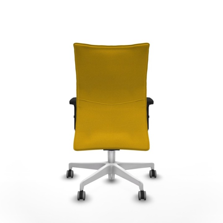 Albacete confidente sincro bali amarillo brazos 2D base blanca ruedas 65mm engomadas