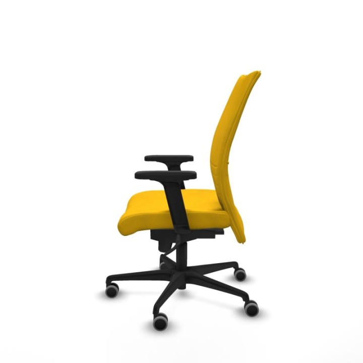 Albacete confidente sincro bali amarillo brazos 2D base nailon ruedas 65mm engomadas