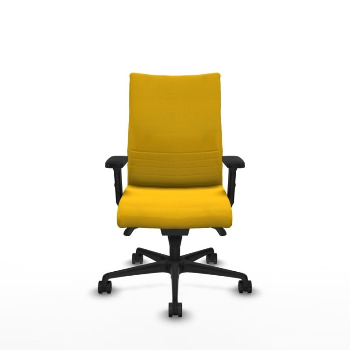 Albacete confidente sincro bali amarillo brazos 2D base nailon ruedas 65 mm nailon