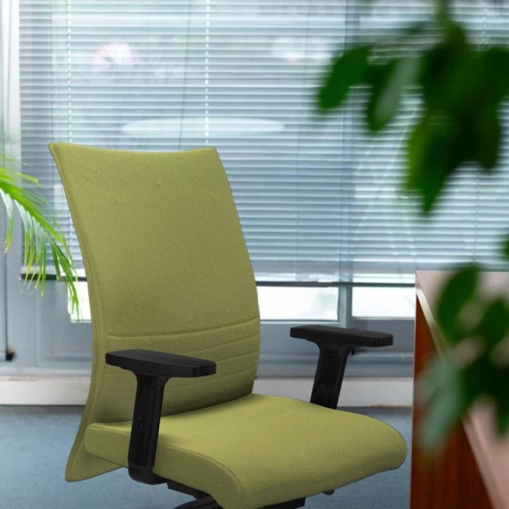 Albacete confidente sincro bali amarillo brazos 2D base aluminio ruedas 65 mm nailon