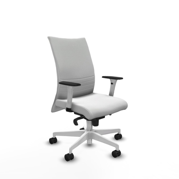 Albacete confidente sincro bali blanco brazos 1D blancos base blanca ruedas 65 mm nailon