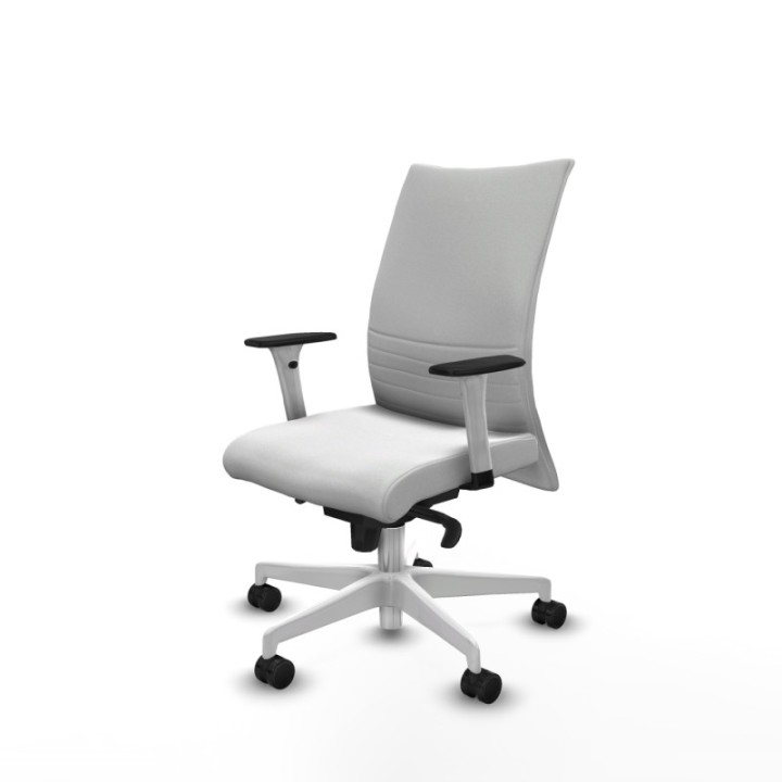 Albacete confidente sincro bali blanco brazos 1D blancos base blanca ruedas 65 mm nailon