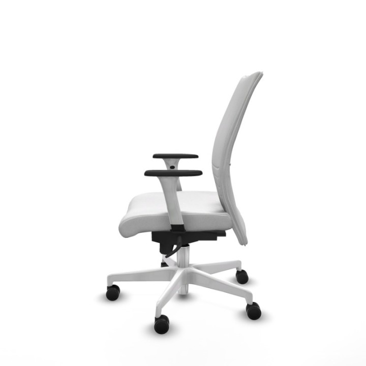 Albacete confidente sincro bali blanco brazos 1D blancos base blanca ruedas 65 mm nailon