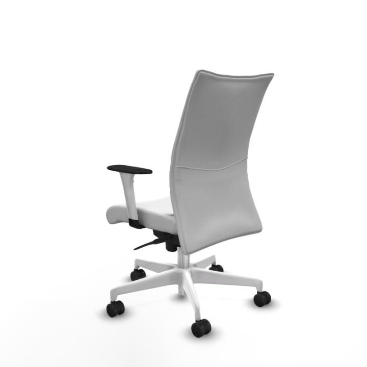 Albacete confidente sincro bali blanco brazos 1D blancos base blanca ruedas 65 mm nailon