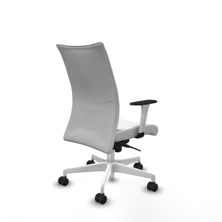 Albacete confidente sincro bali blanco brazos 1D blancos base blanca ruedas 65 mm nailon