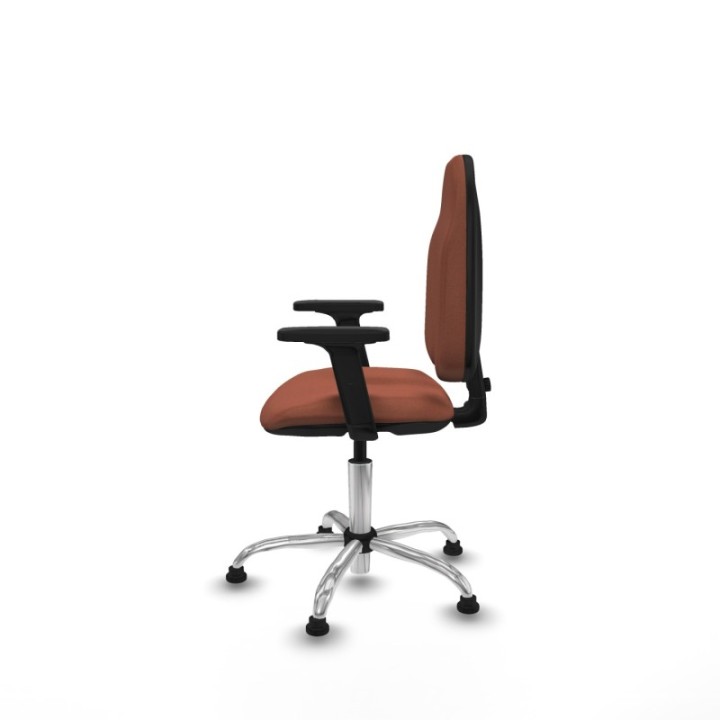 Algarra CP bali marrón brazos 2D base cromada topes