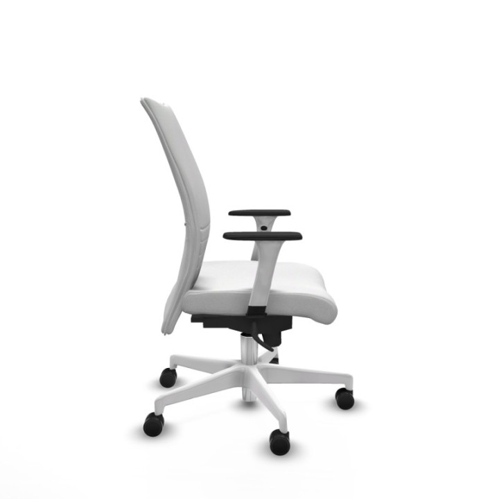 Albacete confidente sincro bali blanco brazos 1D blancos base blanca ruedas 65 mm nailon