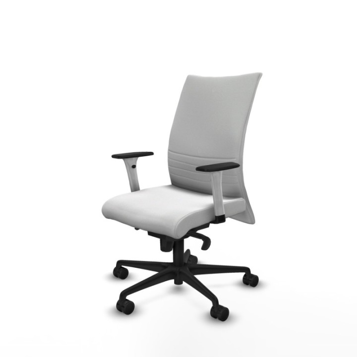 Albacete confidente sincro bali blanco brazos 1D blancos base nailon ruedas 65 mm nailon