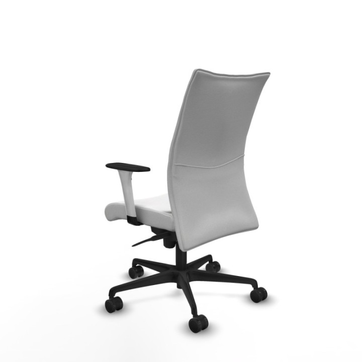 Albacete confidente sincro bali blanco brazos 1D blancos base nailon ruedas 65 mm nailon