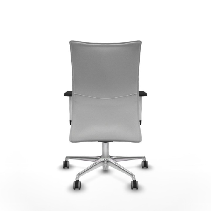 Albacete confidente sincro bali blanco brazos 1D blancos base aluminio ruedas 65mm engomadas