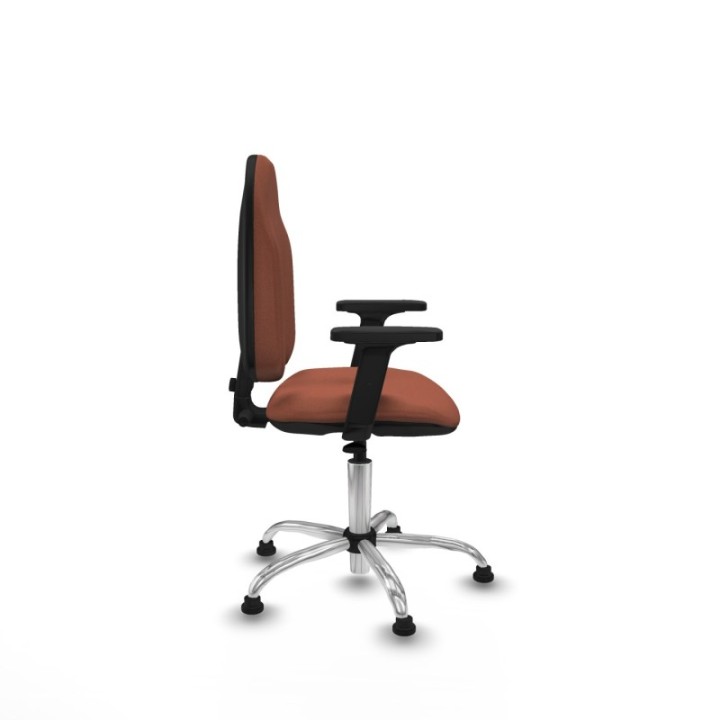 Algarra CP bali marrón brazos 2D base cromada topes