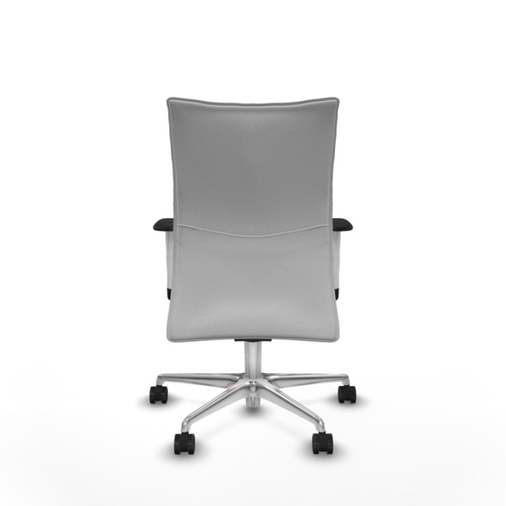 Albacete confidente sincro bali blanco brazos 1D blancos base aluminio ruedas 65 mm nailon