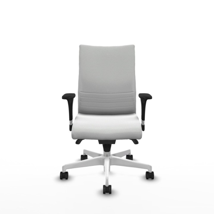 Albacete confidente sincro bali blanco brazos 1D base blanca ruedas 65 mm nailon