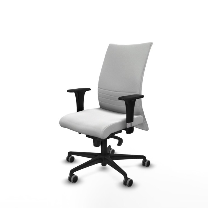 Albacete confidente sincro bali blanco brazos 1D base nailon ruedas 65mm engomadas