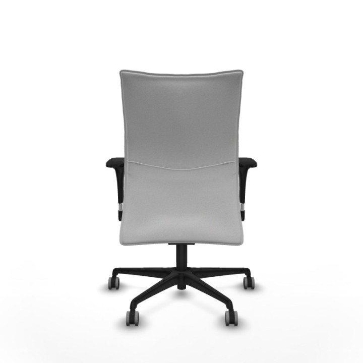 Albacete confidente sincro bali blanco brazos 1D base nailon ruedas 65mm engomadas