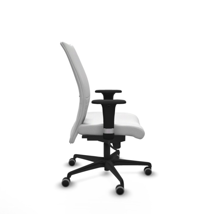 Albacete confidente sincro bali blanco brazos 1D base nailon ruedas 65mm engomadas