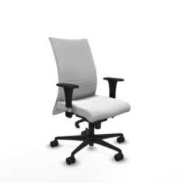 Albacete confidente sincro bali blanco brazos 1D base nailon ruedas 65 mm nailon