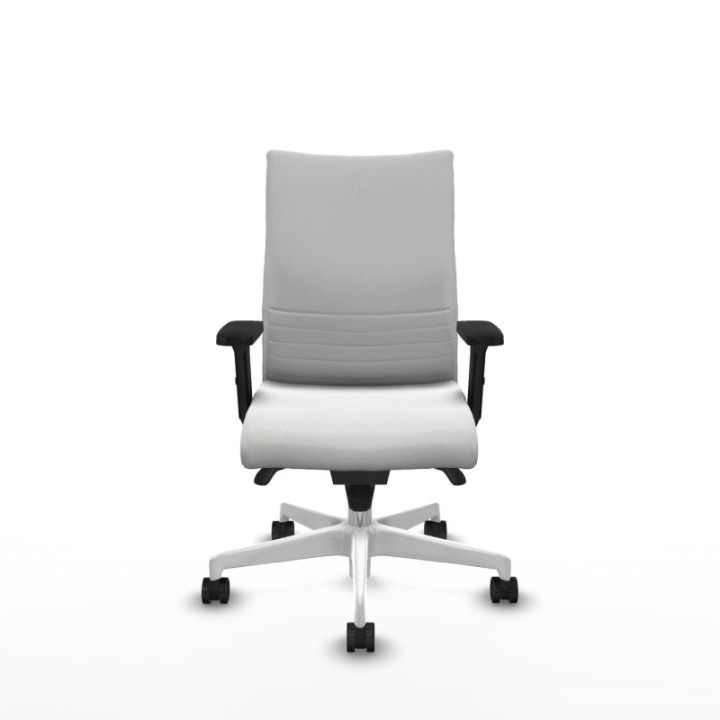 Albacete confidente sincro bali blanco brazos 2D base blanca ruedas 65 mm nailon