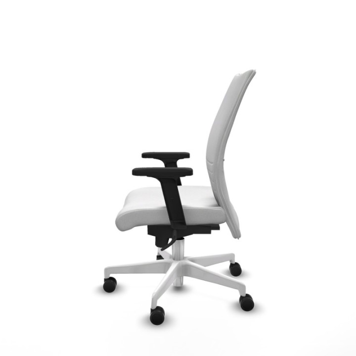 Albacete confidente sincro bali blanco brazos 2D base blanca ruedas 65 mm nailon