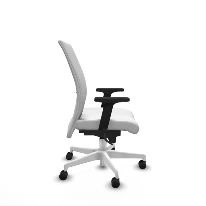 Albacete confidente sincro bali blanco brazos 2D base blanca ruedas 65 mm nailon