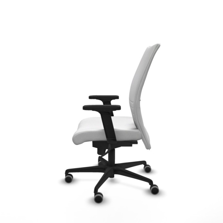 Albacete confidente sincro bali blanco brazos 2D base nailon ruedas 65mm engomadas