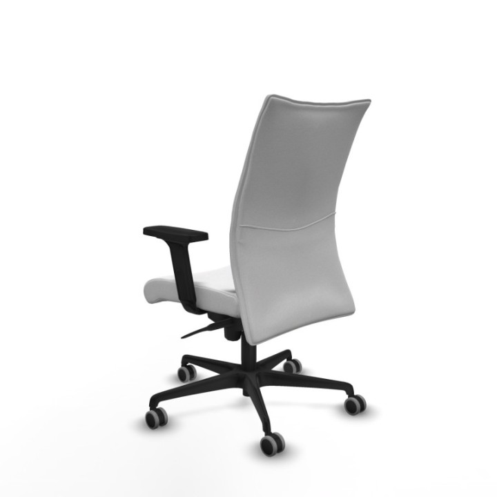 Albacete confidente sincro bali blanco brazos 2D base nailon ruedas 65mm engomadas