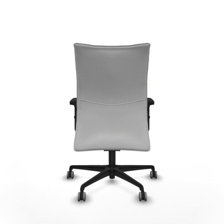 Albacete confidente sincro bali blanco brazos 2D base nailon ruedas 65mm engomadas