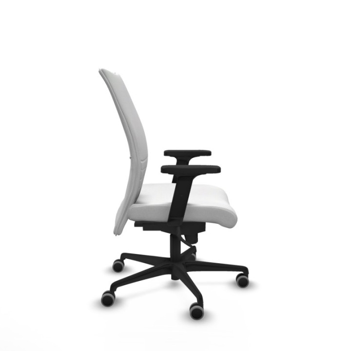 Albacete confidente sincro bali blanco brazos 2D base nailon ruedas 65mm engomadas