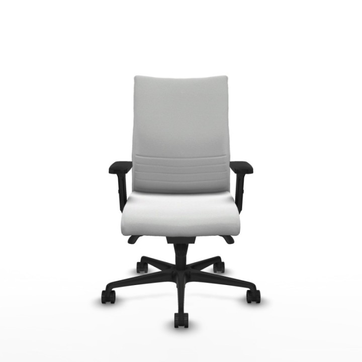 Albacete confidente sincro bali blanco brazos 2D base nailon ruedas 65 mm nailon