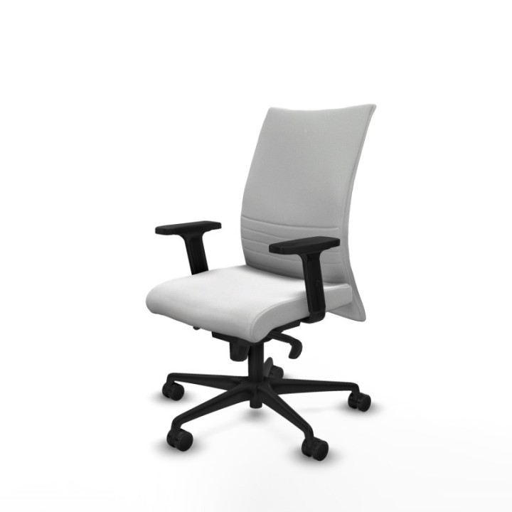 Albacete confidente sincro bali blanco brazos 2D base nailon ruedas 65 mm nailon