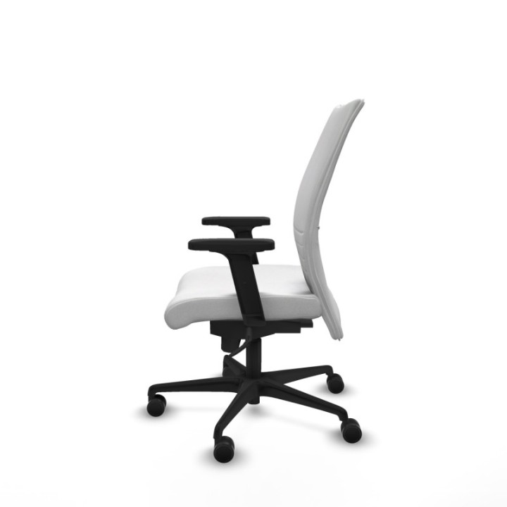 Albacete confidente sincro bali blanco brazos 2D base nailon ruedas 65 mm nailon