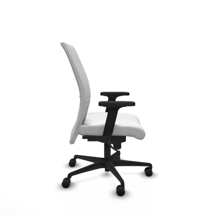 Albacete confidente sincro bali blanco brazos 2D base nailon ruedas 65 mm nailon