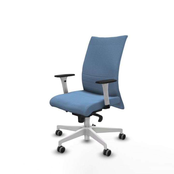 Albacete confidente sincro bali azul cielo brazos 1D blancos base blanca ruedas 65mm engomadas