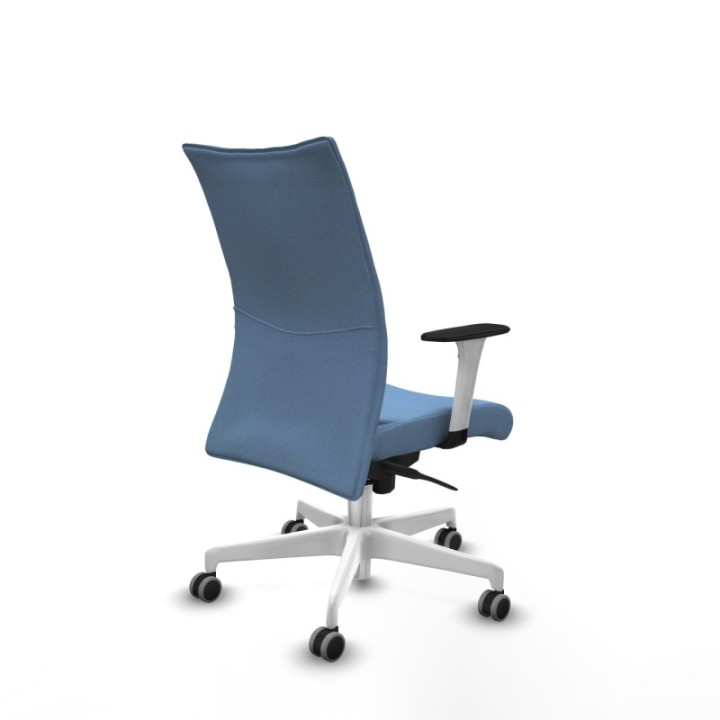 Albacete confidente sincro bali azul cielo brazos 1D blancos base blanca ruedas 65mm engomadas