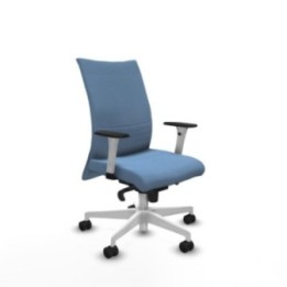 Albacete confidente sincro bali azul cielo brazos 1D blancos base blanca ruedas 65 mm nailon