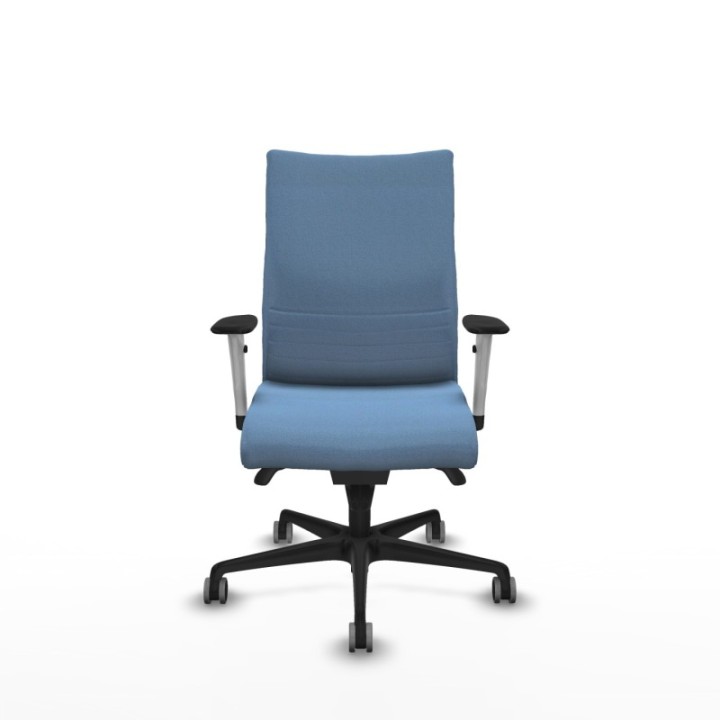 Albacete confidente sincro bali azul cielo brazos 1D blancos base nailon ruedas 65mm engomadas