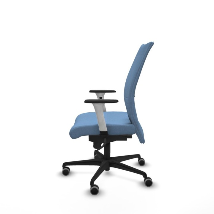 Albacete confidente sincro bali azul cielo brazos 1D blancos base nailon ruedas 65mm engomadas