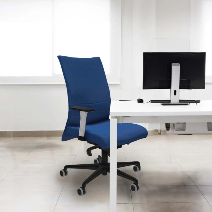 Albacete confidente sincro bali azul cielo brazos 1D blancos base nailon ruedas 65mm engomadas