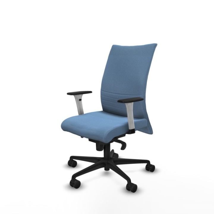 Albacete confidente sincro bali azul cielo brazos 1D blancos base nailon ruedas 65 mm nailon