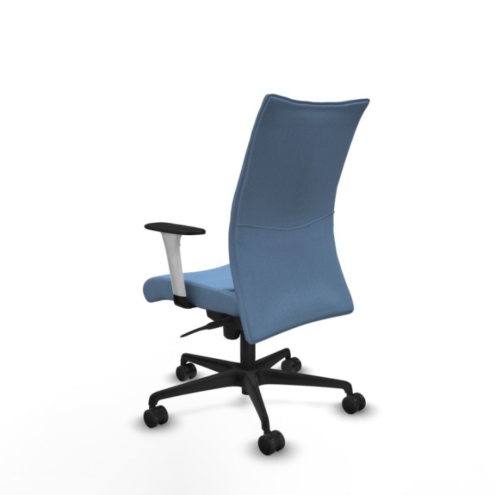 Albacete confidente sincro bali azul cielo brazos 1D blancos base nailon ruedas 65 mm nailon