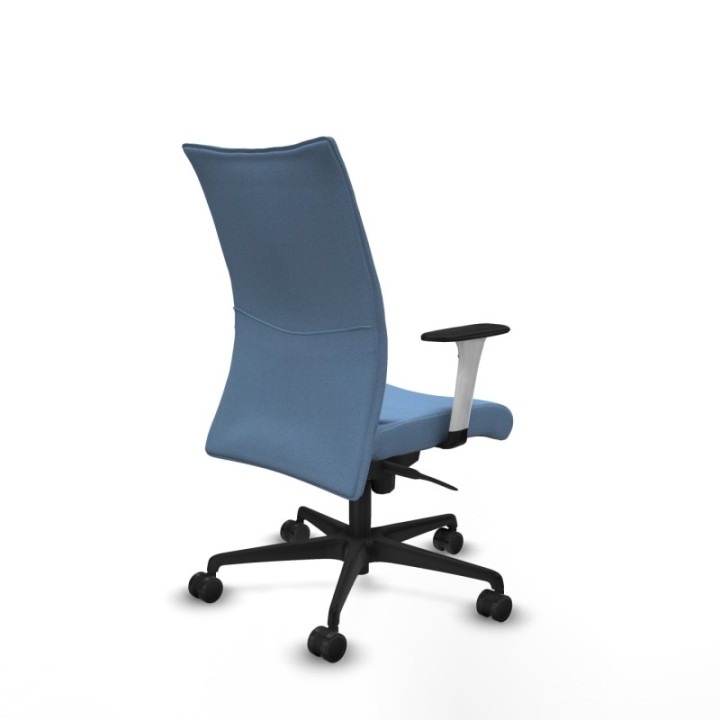 Albacete confidente sincro bali azul cielo brazos 1D blancos base nailon ruedas 65 mm nailon