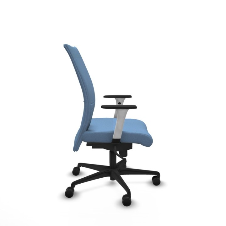 Albacete confidente sincro bali azul cielo brazos 1D blancos base nailon ruedas 65 mm nailon