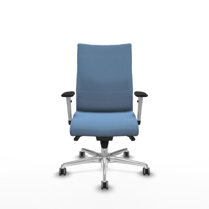 Albacete confidente sincro bali azul cielo brazos 1D blancos base aluminio ruedas 65mm engomadas