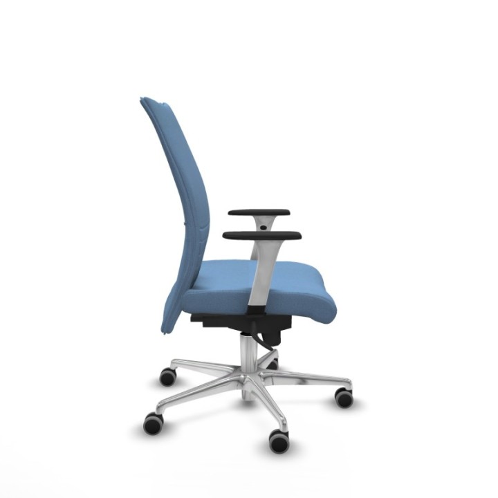 Albacete confidente sincro bali azul cielo brazos 1D blancos base aluminio ruedas 65mm engomadas