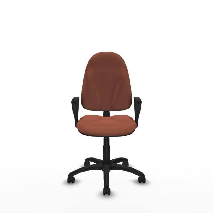 Algarra CP bali marrón brazos fijos base poliamida ruedas engomadas 50mm